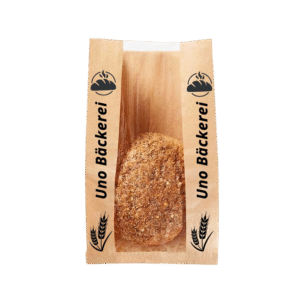 Brotbeutel mit Fenster Braun 20x26x7