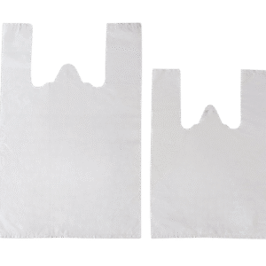 Hemdchentragetasche weiss HDPE 28+16x48 cm