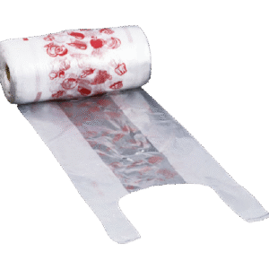 Knotenbeutel auf Rolle transparent 26+14x45 cm